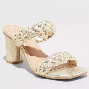 A New Day Gold Braided Heel
